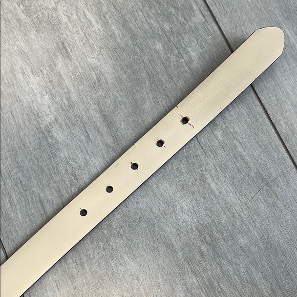 Full Leather Belt in Charcoal Grey 1" wide, Size L - Picture 9 of 9